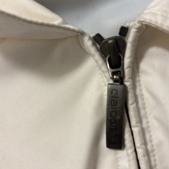 Liz Claiborne The Micro off white golf light jacket Sz M - Picture 13 of 16